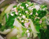 Hình bước làm 2 của món Canh cải dún thịt băm