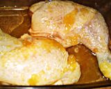Narancsos - mézes csirkecombok recept fázis 6 fotója