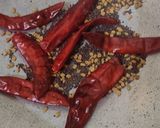 A picture of step 2 of Gongura Chutney.