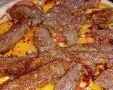 A picture of step 3 of My burger pizza.