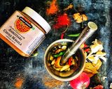 A picture of step 1 of Amritsari chole masala with urban platter’s chole masala ready mix spice.