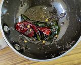 A picture of step 3 of Coconut Peanut Chutney.