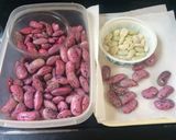 A picture of step 1 of Shiro-an paste (White sweet bean paste).