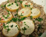 Hình bước làm 3 của món Thịt xay kho chả chiên