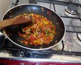 A picture of step 2 of Bread Masala#Eldybreakfastcontes.
