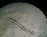 A picture of step 6 of Churros with chocolate sauce.