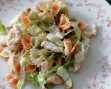 Foto del paso 8 de la receta: Ensalada de pasta y pollo con vinagreta de soja