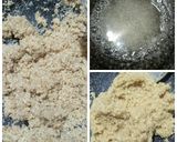 A picture of step 3 of Mawa Stuffed sesame laddu.