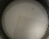A picture of step 1 of Kada prashad (wholewheat flour halwa).