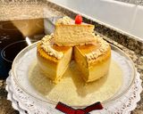 Foto del paso 11 de la receta: Tarta de queso cremosa con turrón de jijona