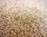 A picture of step 1 of Barley Water with Orange and Chia Seeds.