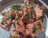 A picture of step 8 of Beetroot Dhokla.