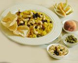 A picture of step 5 of Satvik PEACH Pulao.