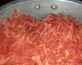 A picture of step 2 of Gajar ka halwa with mawa.