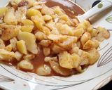 A picture of step 7 of Aloo chaat and kharboonana chaat.