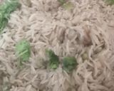 A picture of step 6 of Yakhni pulao.