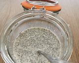 A picture of step 2 of Overnight Chai and Almonds vegan Pudding.