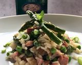 A picture of step 3 of Risotto primavera.