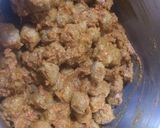 A picture of step 1 of Chilli soya.