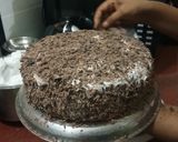 A picture of step 9 of Eggless Choco Forest Cake.