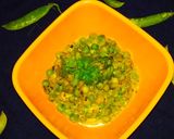 A picture of step 1 of Methi mater malai.