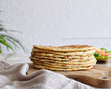 Foto del paso 1 de la receta: Tortillas caseras con queso y jamón dulce