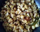 A picture of step 5 of Aloo METHI fry(POTATO FENUGREEK LEAF POWDERFRY).