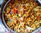 A picture of step 5 of Stir fry veggies macaroni.