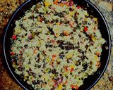 Foto del paso 6 de la receta: Ensalada templada de quinoa, pimiento y jamón