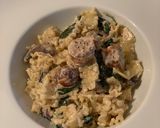A picture of step 6 of Creamy wholegrain mustard and sausage pasta.