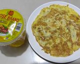 Foto langkah ke 4 dari resep Telur Dadar Kecambah.