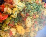 A picture of step 5 of Vegetable Jalfrezi.