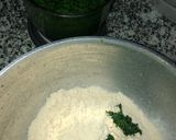 A picture of step 3 of Shyam savera paratha (Palak paneer).