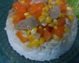 Foto langkah ke 3 dari resep Nasi gurih campur sayuran.