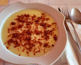 Foto del paso 11 de la receta: Crema con calabacín, patata y zanahoria, con virutas de jamón
