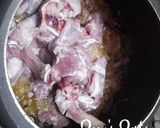 A picture of step 3 of Kolhapuri Mutton.