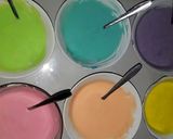 Foto langkah ke 6 dari resep Bolu gulung rainbow.