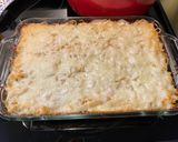 A picture of step 9 of Aunt Janice’s Spaghetti Pie.