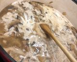 Une image de l'étape 3 de Pâtes parmesan, champignon et jambon cru.