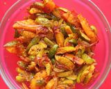A picture of step 3 of Ivy gourd and Potato Subji.