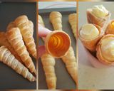 A picture of step 2 of Creamy Cream Horns.