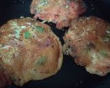 A picture of step 2 of Savoury mixed veg pancakes.
