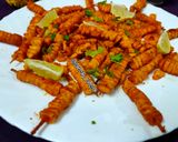 A picture of step 7 of Masala Corn Fries.
