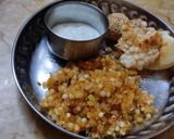 A picture of step 6 of Sago khichadi.