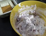 A picture of step 7 of No Bake Blueberry Biscuit Cake.