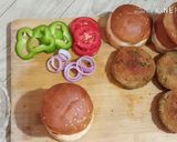 A picture of step 9 of Crispy Veg Tikki Burger Recipe/VegTikki Cheese Burger.