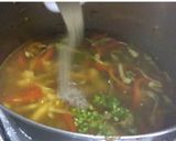 A picture of step 9 of Chicken veg manchow soup.