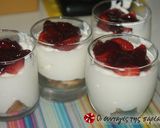 A picture of step 5 of Quick Cheesecake in a Glass.