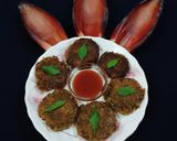 A picture of step 7 of Spicy Chai Snacks - Banana Flower Tikki.