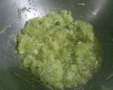 A picture of step 4 of Lauki ki burfi (bottle gourd burfi).